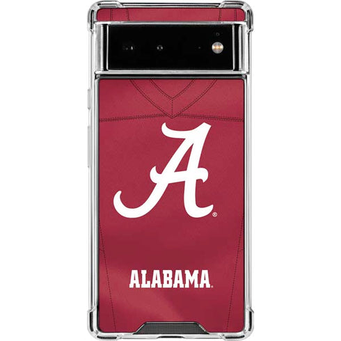 University of Alabama Maroon Jersey Google Pixel 6 Clear Case