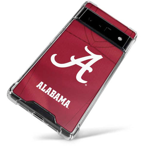 University of Alabama Maroon Jersey Google Pixel 6 Clear Case