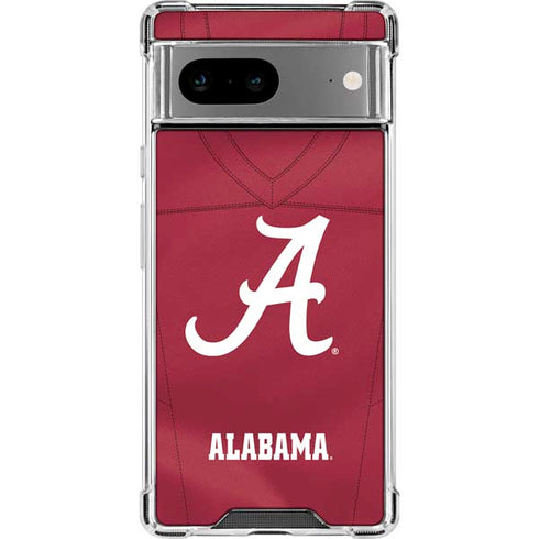 University of Alabama Maroon Jersey Google Pixel 8 Clear Case