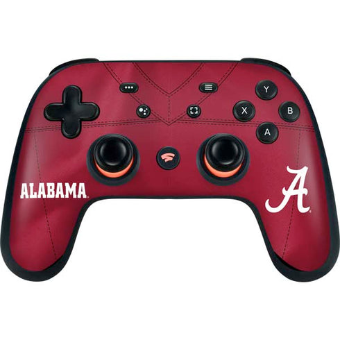 University of Alabama Maroon Jersey Google Stadia Controller Skin