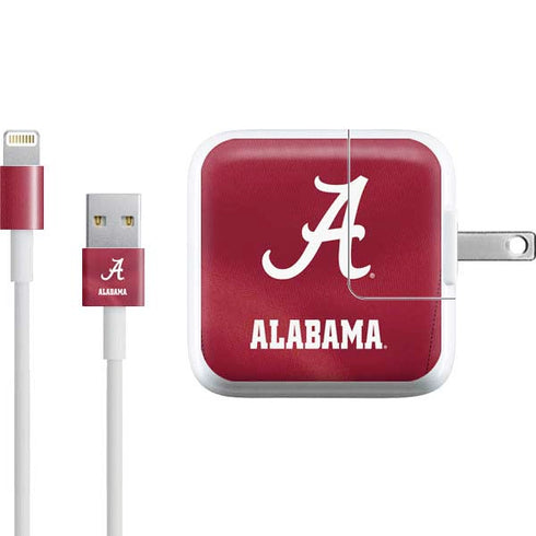 University of Alabama Maroon Jersey iPad Charger (10W USB) Skin