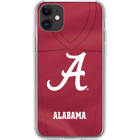 University of Alabama Maroon Jersey iPhone 11 Clear Case
