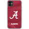 University of Alabama Maroon Jersey iPhone 11 Clear Case