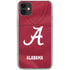 University of Alabama Maroon Jersey iPhone 11 Clear Case