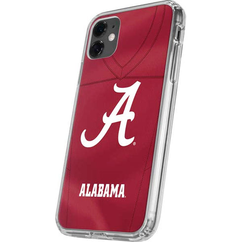 University of Alabama Maroon Jersey iPhone 11 Clear Case