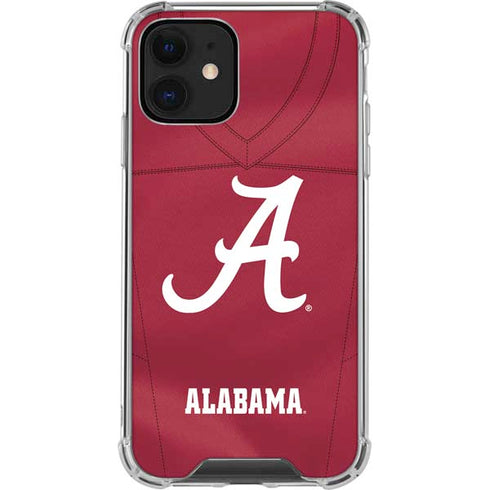 University of Alabama Maroon Jersey iPhone 12 Clear Case
