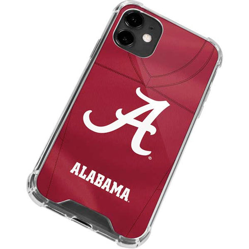University of Alabama Maroon Jersey iPhone 12 Clear Case