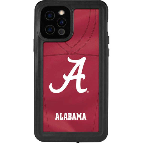 University of Alabama Maroon Jersey iPhone 12 Pro Waterproof Case