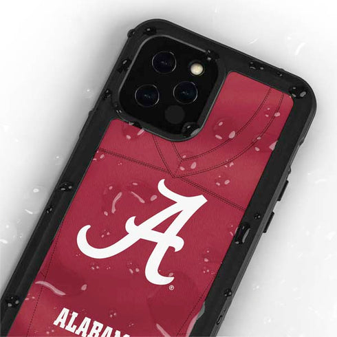 University of Alabama Maroon Jersey iPhone 12 Pro Waterproof Case
