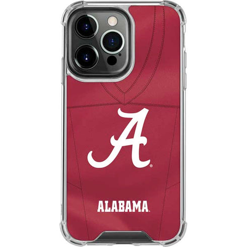 University of Alabama Maroon Jersey iPhone 14 Pro Clear Case