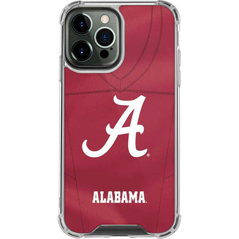 University of Alabama Maroon Jersey iPhone 14 Pro Max Clear Case
