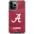 University of Alabama Maroon Jersey iPhone 14 Pro Max Clear Case
