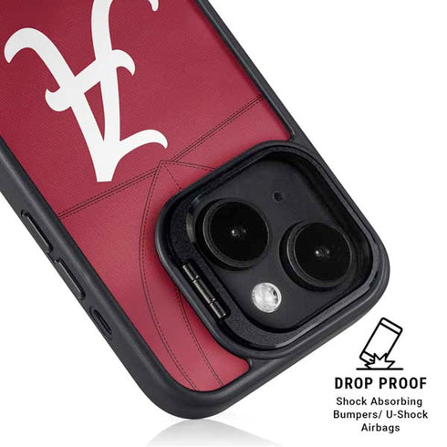 University of Alabama Maroon Jersey iPhone 15 Kickstand Case