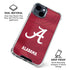 University of Alabama Maroon Jersey iPhone 15 Plus Clear Case