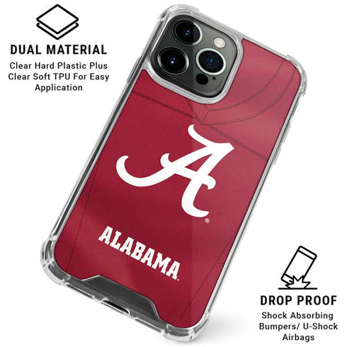 University of Alabama Maroon Jersey iPhone 15 Pro Clear Case