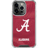 University of Alabama Maroon Jersey iPhone 15 Pro Max Clear Case