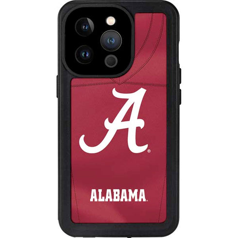 University of Alabama Maroon Jersey iPhone 15 Pro Waterproof Case