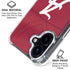 University of Alabama Maroon Jersey iPhone 16 Clear Case