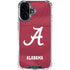 University of Alabama Maroon Jersey iPhone 16 Plus Clear Case