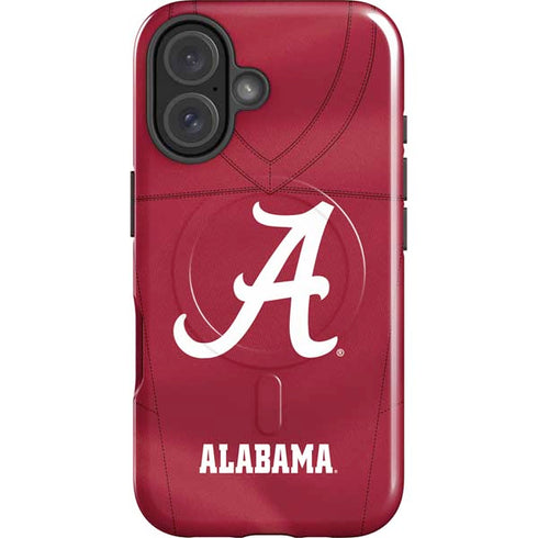 University of Alabama Maroon Jersey iPhone 16 Plus Magsafe Impact Case