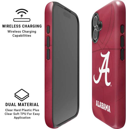 University of Alabama Maroon Jersey iPhone 16 Plus Magsafe Impact Case