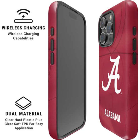 University of Alabama Maroon Jersey iPhone 16 Pro Max Magsafe Impact Case