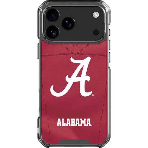 University of Alabama Maroon Jersey iPhone 18 Pro Max Clear Case