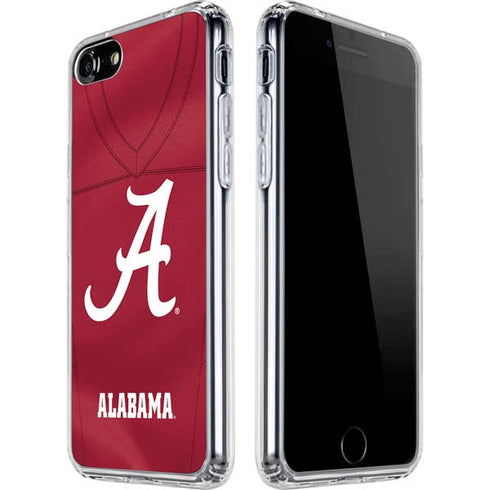 University of Alabama Maroon Jersey iPhone SE (2nd & 3rd Gen) Clear Case