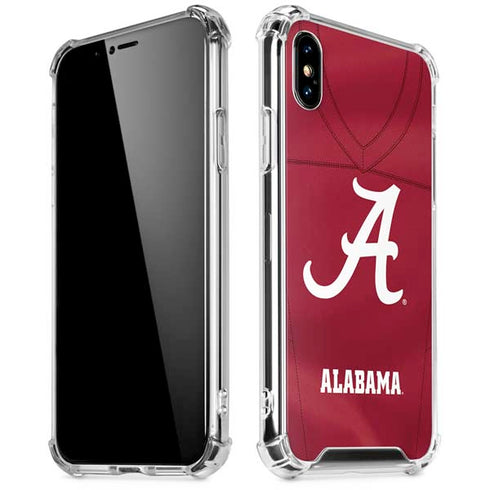 University of Alabama Maroon Jersey iPhone X/XS Clear Case