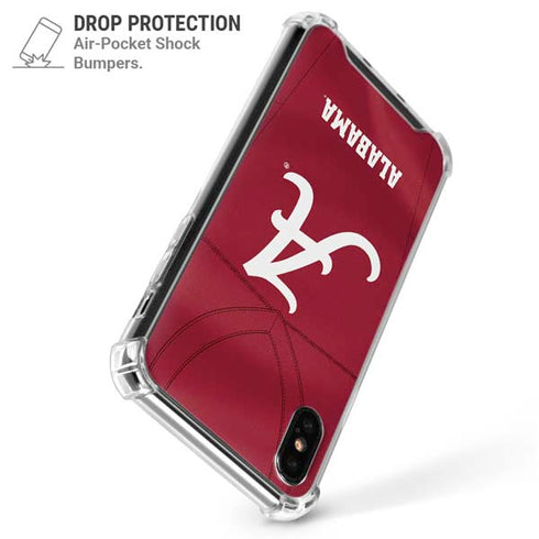 University of Alabama Maroon Jersey iPhone XS Max Clear Case