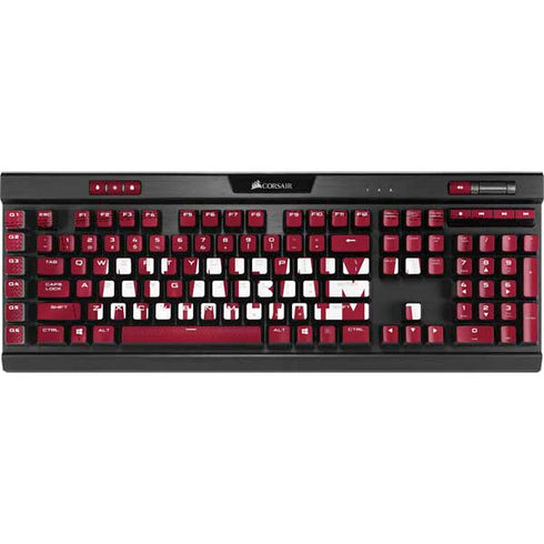 University of Alabama Maroon Jersey K95 RGB PLATINUM Mechanical Gaming Keyboard Skin