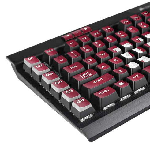 University of Alabama Maroon Jersey K95 RGB PLATINUM Mechanical Gaming Keyboard Skin