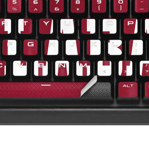 University of Alabama Maroon Jersey K95 RGB PLATINUM Mechanical Gaming Keyboard Skin