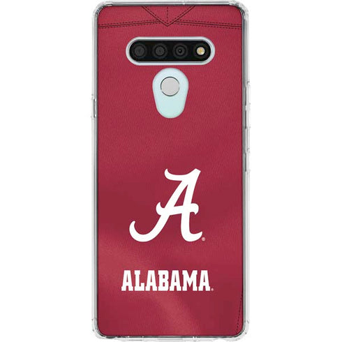 University of Alabama Maroon Jersey LG Stylo 6 Clear Case