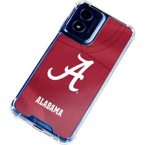 University of Alabama Maroon Jersey Moto G 5G (2024) Clear Case