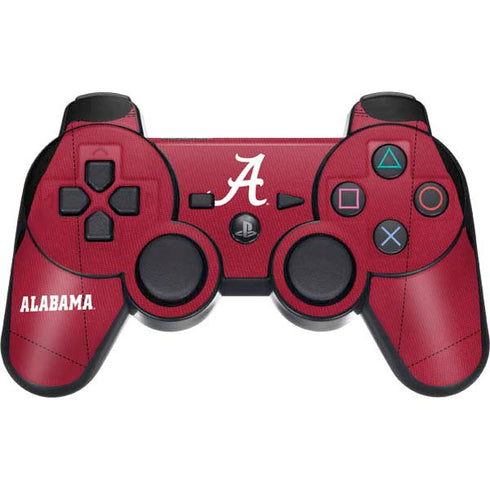 University of Alabama Maroon Jersey PS3 Dual Shock wireless controller Skin