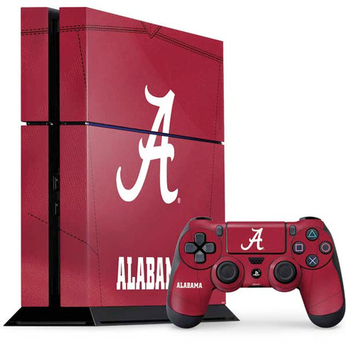 University of Alabama Maroon Jersey PS4 Console and Controller Bundle Skin