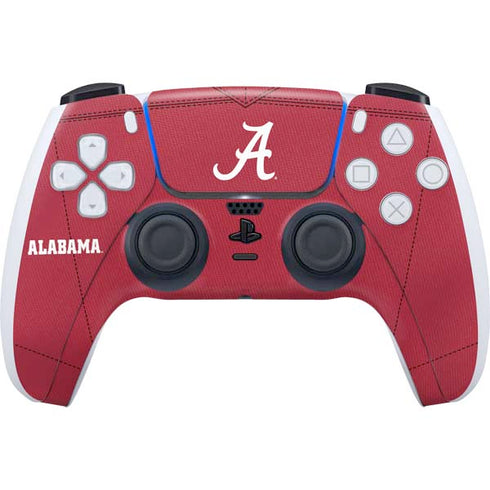 University of Alabama Maroon Jersey PS5 Controller Skin