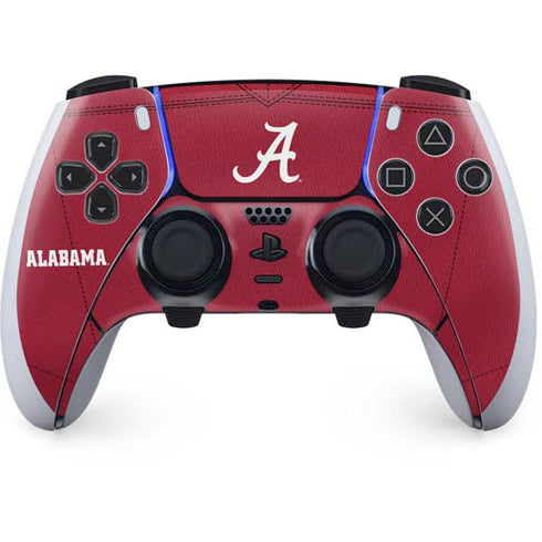 University of Alabama Maroon Jersey PS5 DualSense Edge Pro Controller Skin