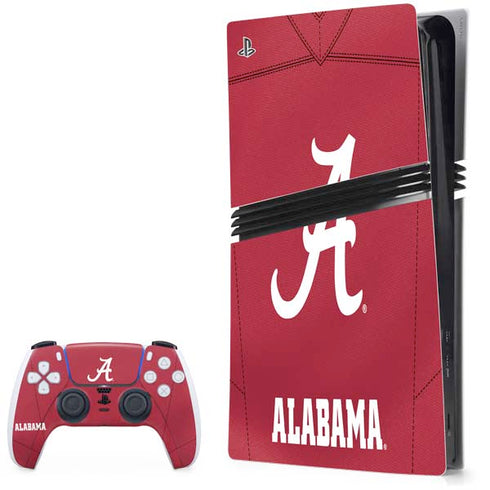 University of Alabama Maroon Jersey PlayStation PS5 Skins