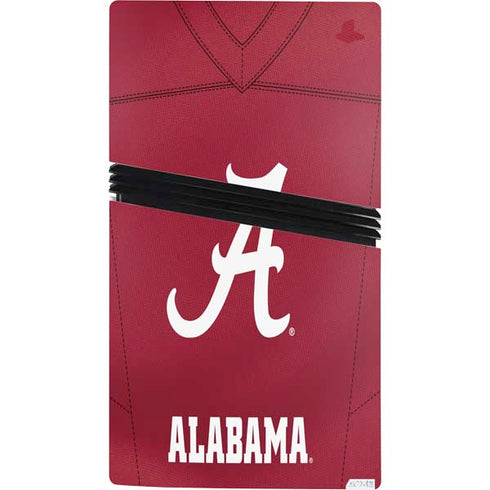University of Alabama Maroon Jersey PS5 Pro Console Skin