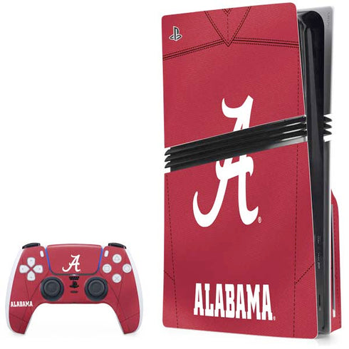 University of Alabama Maroon Jersey PS5 Pro Disk Bundle Skin