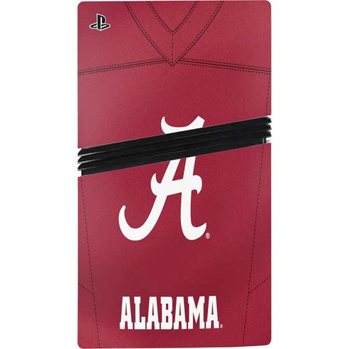 University of Alabama Maroon Jersey PS5 Pro Disk Console Skin