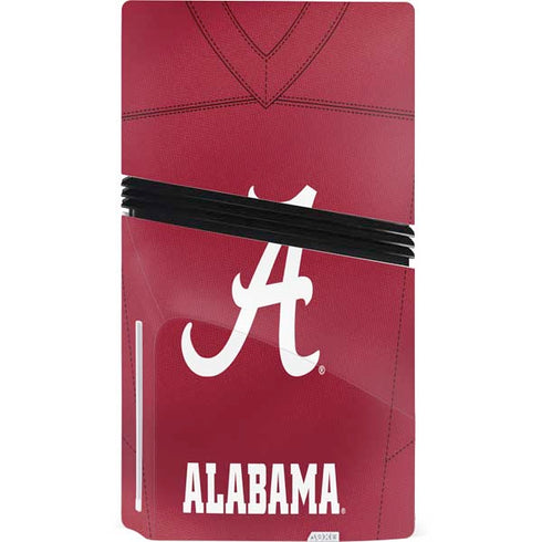 University of Alabama Maroon Jersey PS5 Pro Disk Console Skin