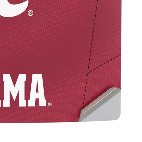 University of Alabama Maroon Jersey PS5 Pro Disk Console Skin