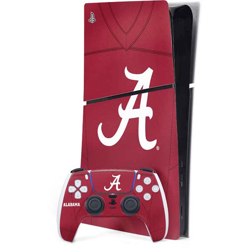 University of Alabama Maroon Jersey PS5 Slim Digital Edition Bundle Skin