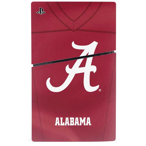 University of Alabama Maroon Jersey PS5 Slim Disk Console Skin