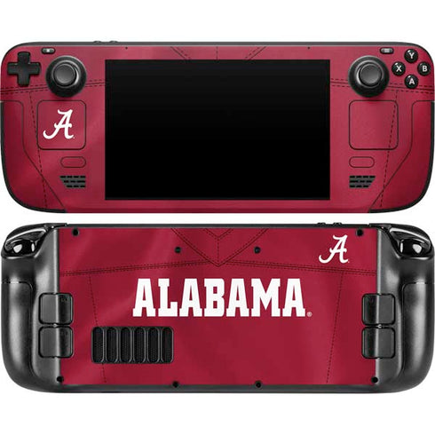 University of Alabama Maroon Jersey Steam Deck Handheld Gaming Computer Skin