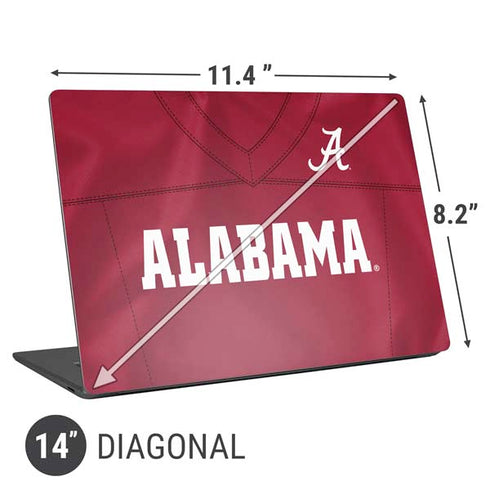 University of Alabama Maroon Jersey Universal Laptop 14in (11.4 x 8.2in) Skin