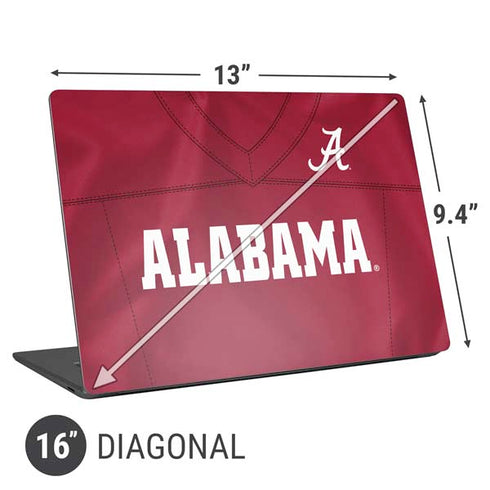 University of Alabama Maroon Jersey Universal Laptop 16in (13 x 9.4in) Skin